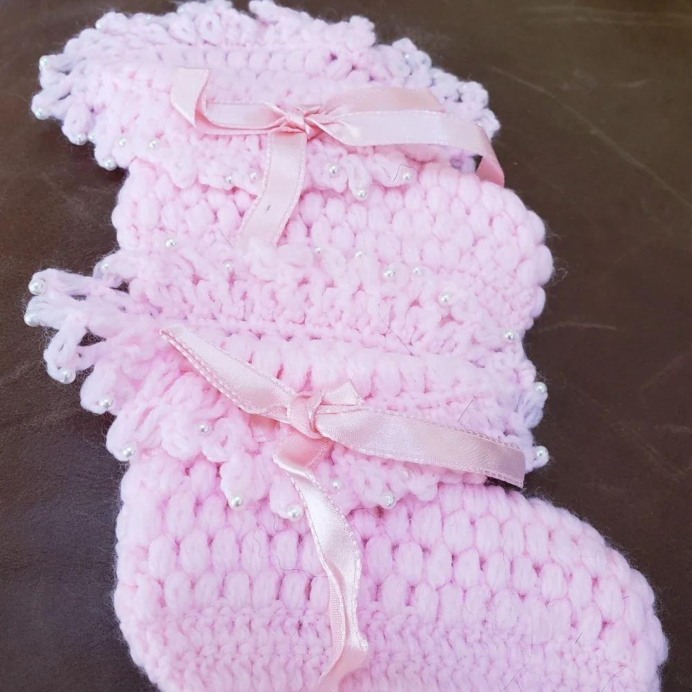 Vintage Handmade Baby Booties - Picture 3 of 3